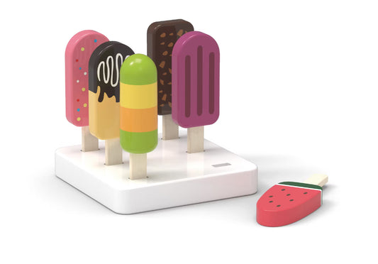 Glass-set i trä 6 delar - Bucklig Förpackning