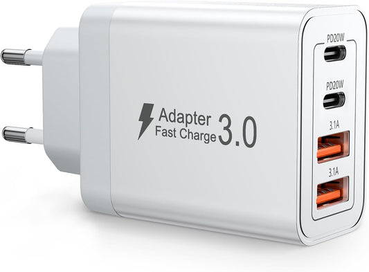 USB C Charger 40W Multiport Fast, USB Charger Socket