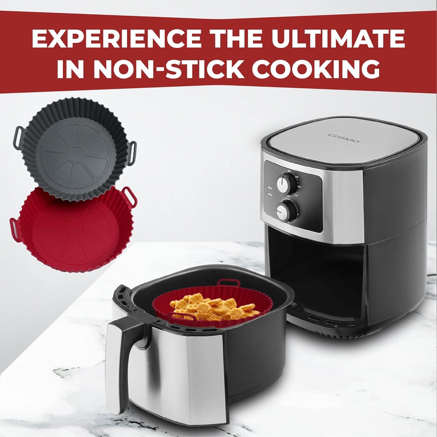 Airfryer Silikonmatta, Set 2