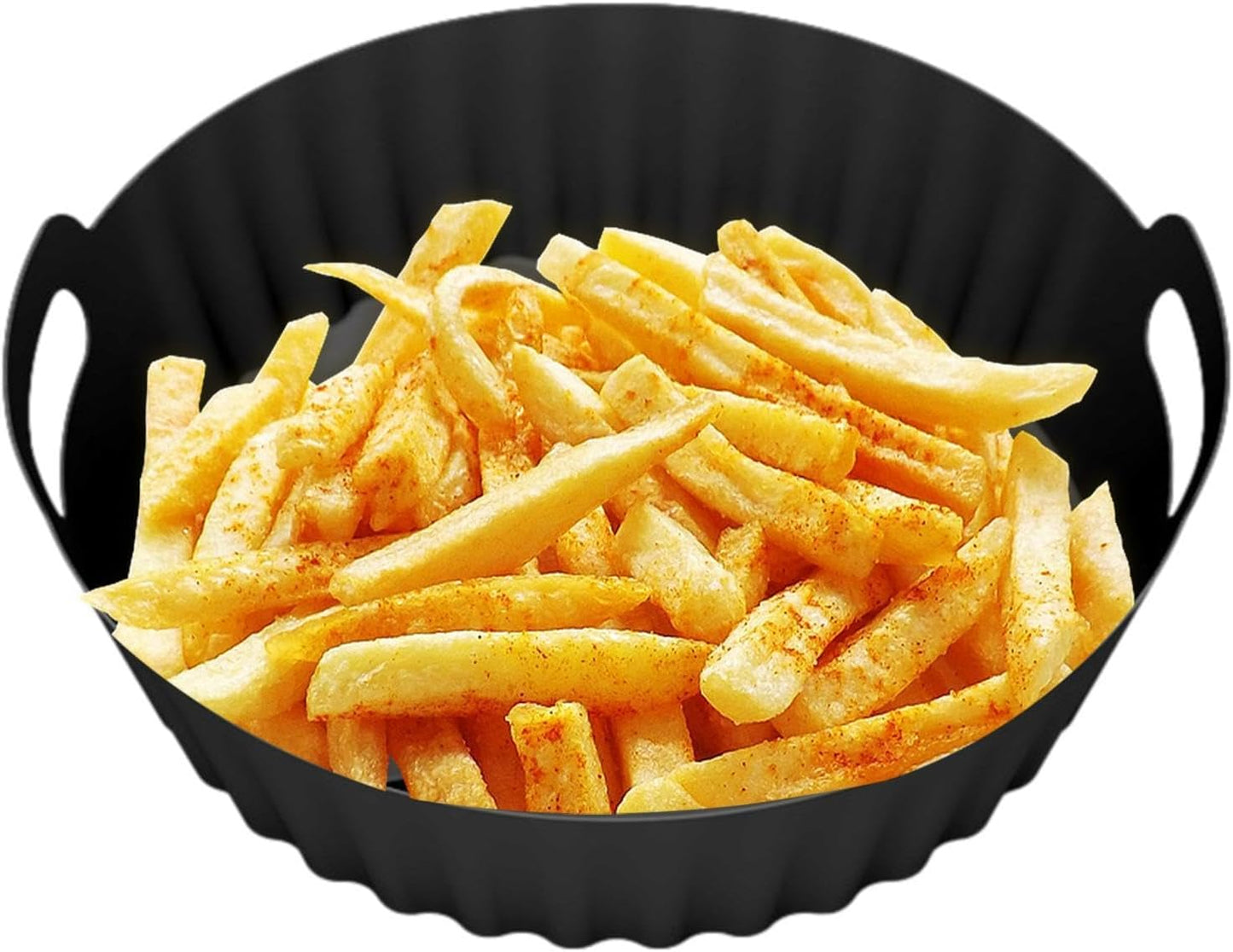 2 Pieces Silicone Hot Air Fryer Mold (20cm) Airfryer Silicone Baking Molds, Reusable Air Freezers, Silicone Saucepans, Hot Air Fryer, Oven, Microwave (A)