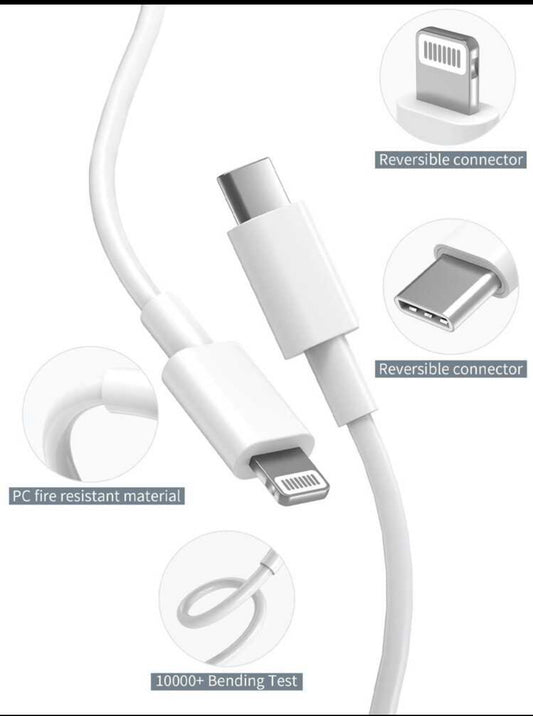 USB-C to Lightning Cable – 2M (Fast Charging) Extra Length. Extra Power.
