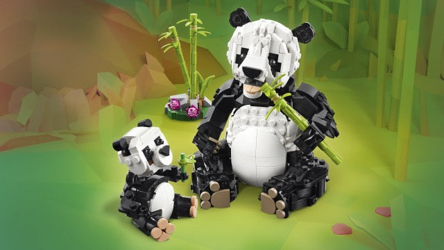 31165 Vilda djur: pandafamilj V29